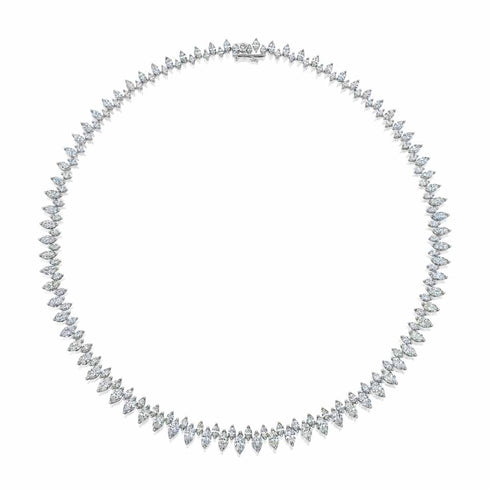 Collar Marquise Diamond Necklace - 1
